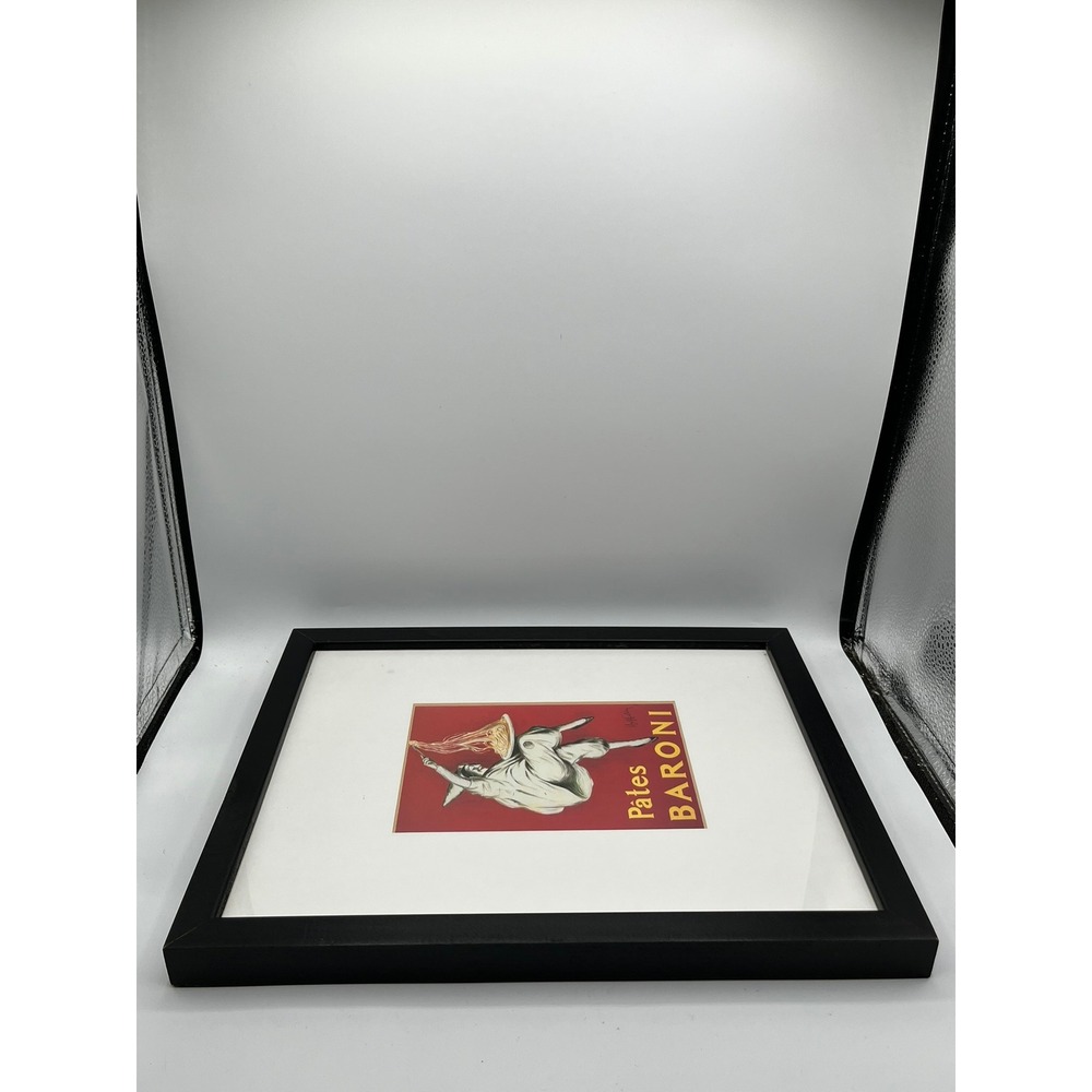 Leonetto Cappiello Pates Baroni Vintage Ad Framed Art Print 11x14 Pasta Decor - Picture 6 of 11